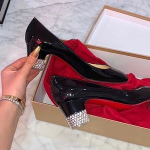 Black louboutins heels